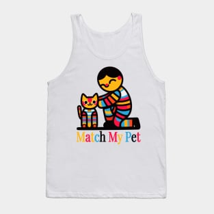 Match My Pet: Joyful Human-Cat Bonding Tank Top